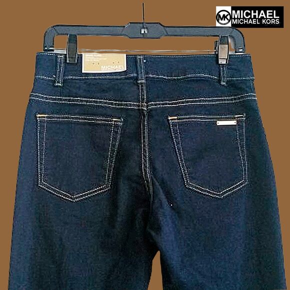 MICHAEL Michael Kors NEW Y2K SELMA High Rise Slim FLARE Leg Jean 8 - Picture 9 of 12